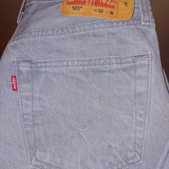 RARE - VINTAGE - EPIC - HOT 29 X 32 BUTTON FLY ** 501 ** GRAY LEVI’S that are Cl - Picture 3 of 13